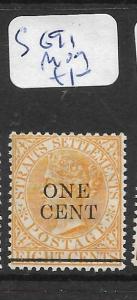 MALAYA STRAITS SETTLEMENTS (P0802B) QV 1C/8C  SG 91  MOG