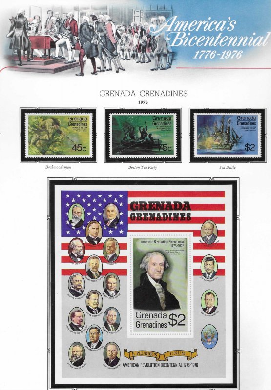 Grenada-Grenadines #99-100  American Bicentennial (MNH) CV$3.10