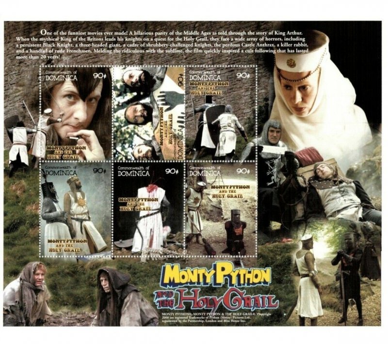 Dominica 2000 - Monty Python And The Holy Grail - Sheet of 6 Stamps - MNH