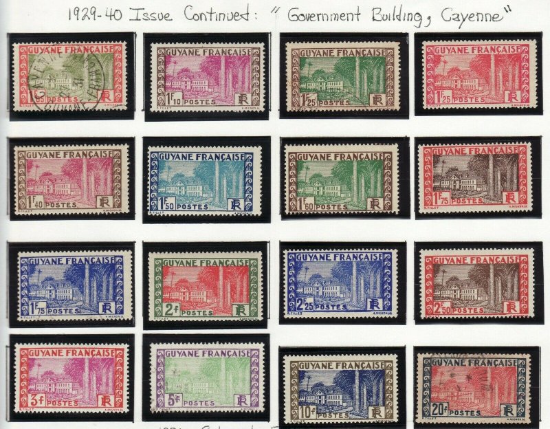 French Colonies Guyana / Guinea mint & used collection