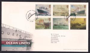 GB 2004 QE2 FDC Ocean Liners Set SHS Edinburgh Pmk - M927