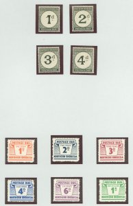 Northern Rhodesia #J1-J10 Unused Single (Complete Set)