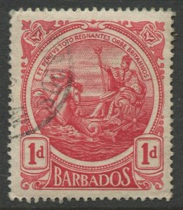 STAMP STATION PERTH Barbados #129 Seal Of The Colony Issue used Wmk 3 -1916-1918