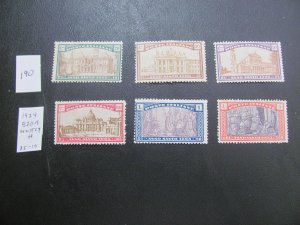 ITALY 1924 HINGED SC B20-25 SET  HIGH # TONED VF $35 (190)