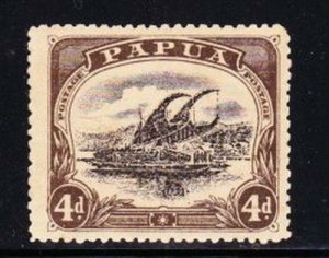 Album Treasures  Papua New Guinea Scott # 45 4p Lakatoi Overprint  Mint NG