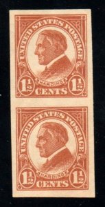#576... Pair   1 1/2c Harding UNUSED NO GUM ⭐⭐⭐⭐⭐