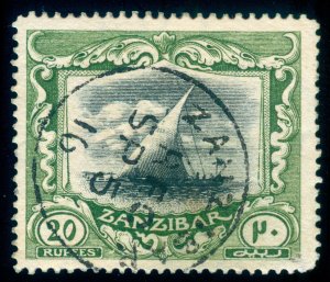 MOMEN: ZANZIBAR STAMPS SG #260b 1913 USED LOT #60080