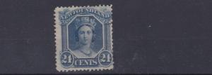 NEWFOUNDLAND  1865  S G 30  24C  BLUE  MH 