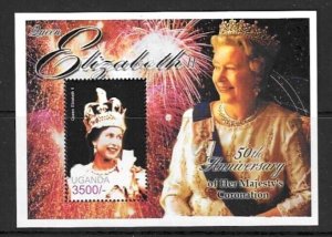 UGANDA SGMS2463 2003 ANNIVERSARY CORONATION MNH