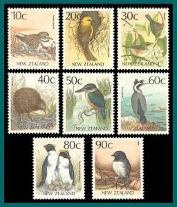 New Zealand  1988 Birds 6, MNH  #920-923,925-927,929,SG1460-SG1468