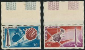 Gabon C43-C44 Mint VF NH