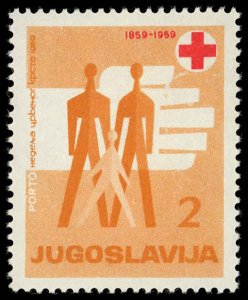 YUGOSLAVIA Sc RAJ25 VF/MH - 1954 2d - Postal Tax Due Stamp