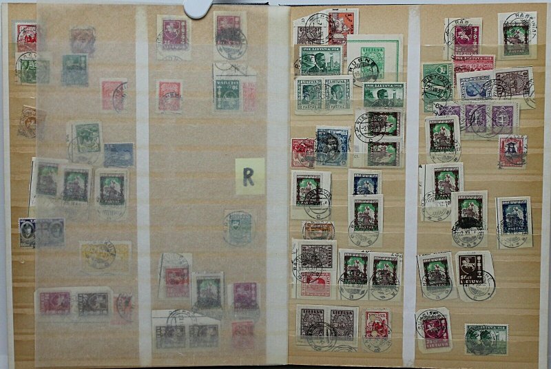 Lithuania 1920’s/30’s specialised collection of cancellations on definiti Stamps