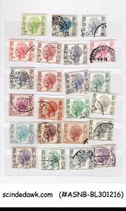 COLLECTION of BELGIUM USED STAMPS IN SMALL STOCK BOOK-175 USED STAMPS