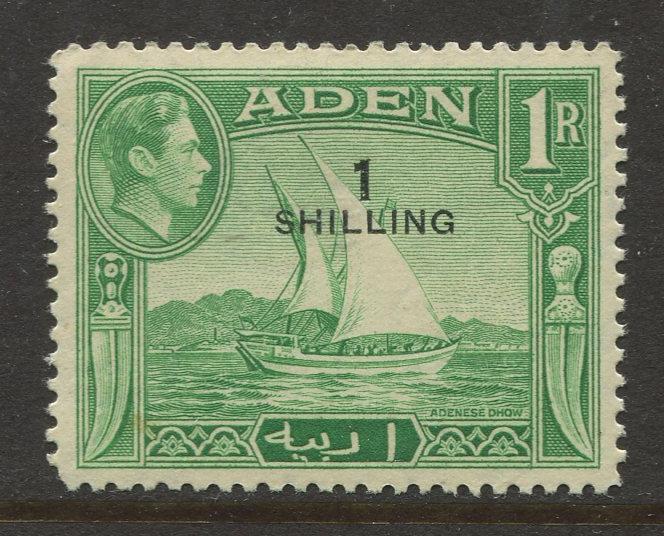 STAMP STATION PERTH Aden #43 KGVI Definitive Overprint Issue 1951 MLH CV$2.75.