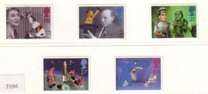 Great Britain Sc 1698-02 1996  Childrens TV stamps mint NH