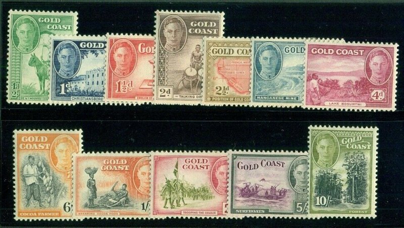 GOLD COAST #130-41, Complete set, og, hinged, VF, Scott $93.15