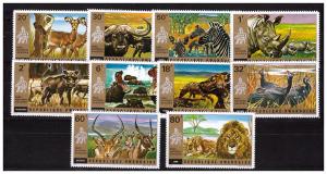 RWANDA 1972 Akagera nat.reserve complete set MNH