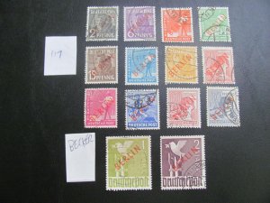 BERLIN 1948-49 USED SIGNED BECKER SC 9N21-9N34 SET VF/XF $606 (117) RARE