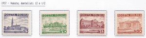 1935-37 Poland / Polen / Poland/ Polska, N° 299/300+312/318 9 Values MNH