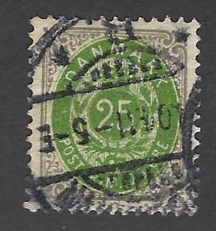 Denmark SC#50 Used F-VF hr SCV$19.50....Fill a Great Spot!