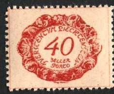 Liechtenstein; 1920: Sc. # J7: MHH Single Stamp