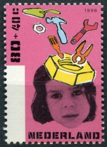 Netherlands Sc#B697 MNH, 80c+40c pink & multi, Children Stamps 1996 (1996)