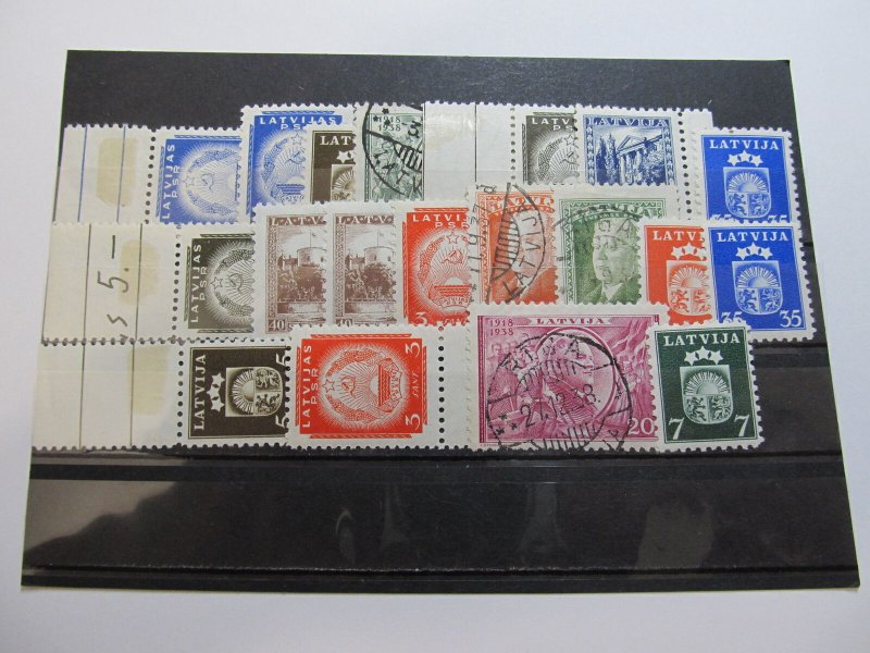 Lithuania Mixed Stamps on Stock Card Mint and Used 20874-