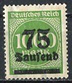 Germany; 1923: Sc. # 252: **/MNH Single Stamp