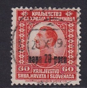 Yugoslavia   #27  used 1924  King Alexander  surcharge  20p