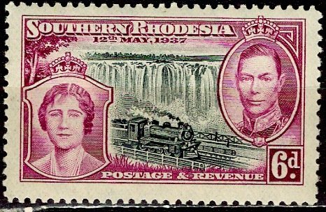 Southern Rhodesia; 1937: Sc. # 41: */+MLH Single Stamp