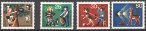 Germany 1972 Scott 9NB88-91 Cnplt mnh set scv $2.15 less 50%=$2.15 BIN