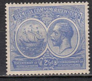 Bermuda - 1920 KGV 2 1/2p Sc# 68 - MH (1089)