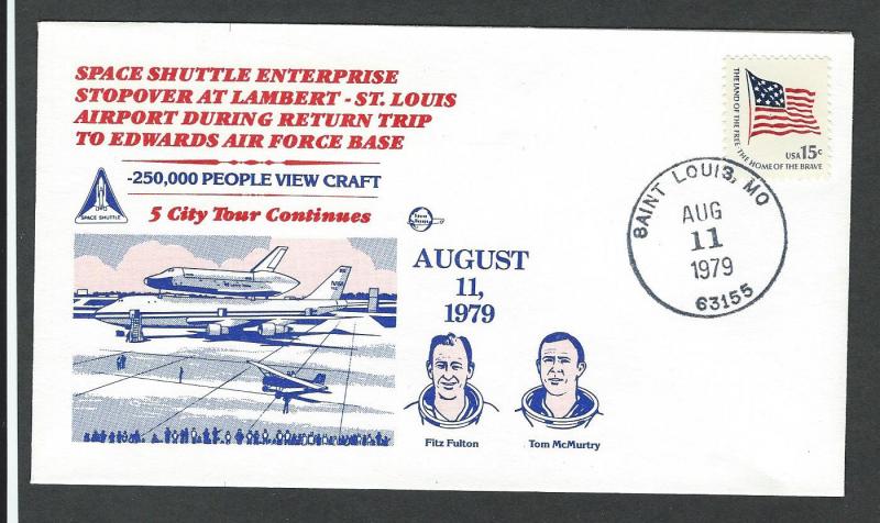 United States  Space  Event Cover   Space Shuttle