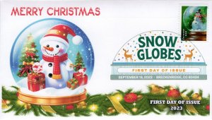 23-223, 2023, Snow Globes, First Day Cover, Digital Color Postmark, Breckenridge