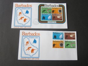 Barbados 1984 Sc 623-6,626a FDC