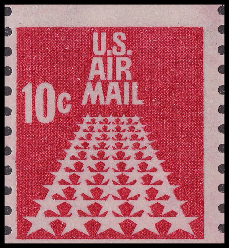 US C73 Airmail 5-Star Runway 10c coil single (1 stamp) MNH 1968