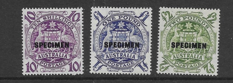 Australia 219-21 1949  3 issues OP specimen