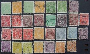 Australia, KGV Heads, used, All Different