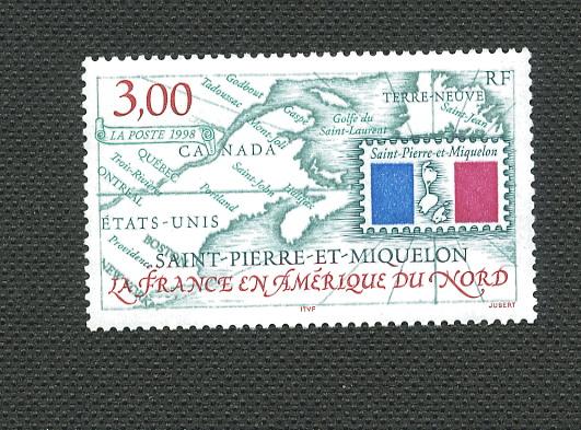 St Pierre & Miquelon-Scott's # 670 French in North A -M NH 