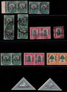 South West Africa - 1926   Ovpt.Setting VIII -Mint & Used Group # 81-82,85-87