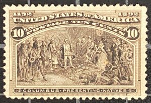 US Stamps - SC# 237 - MNH - Very Fresh - Premium Item - SCV -  $265.00