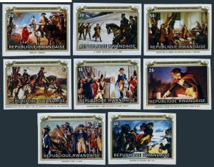 Rwanda 722-730 imperf.MNH.Michel 783B-790B,Bl.71B. US-200,Paintings:Scenes,Ships