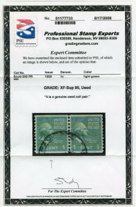 US SCOTT #839, Used-XF-Sup Graded 95 PSE Certificate (DFP)