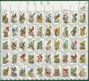 Scott 1953 - 2002  STATE BIRDS and FLOWERS 1982 Sheet Of 50 20¢ Stamps  MNH USA
