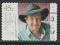 2001 Australia - Sc 1936 - used VF - 1 single - Legends - Slim Dusty, musician