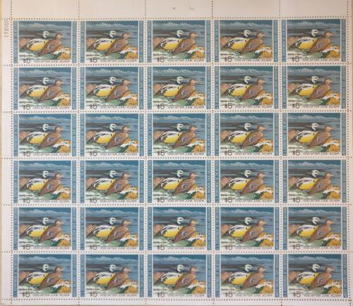 US Scott #RW40 1973 $5 Steller's Eiders Mint NH, OG SHEET OF 30  Cat $680