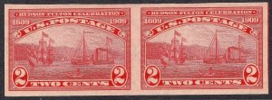 #373 SUPERB MNH OG-Steamship-Imperforated Horizontal PAIR! (REM #373-4)