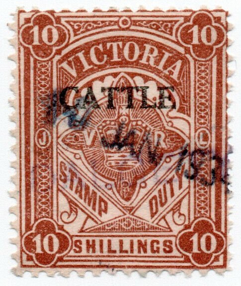 (I.B) Australia - Victoria Revenue : Cattle Duty 10/-