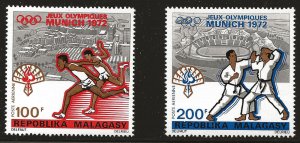 Malagasy Republic (Madagascar) Scott #C106-07, Singles 1972 Complete FVF MNH